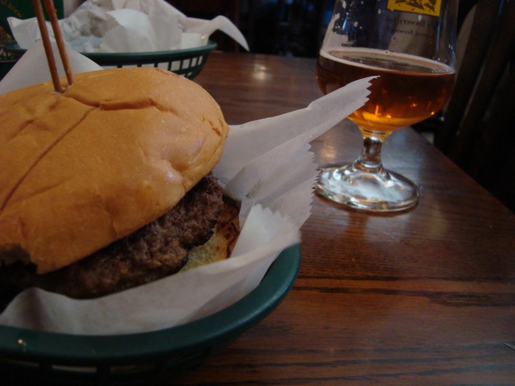 A beer and juicy blucy from Blue Door in the Twin Cities is definitely a must-do this summer. Photo by Charish Badzinski.