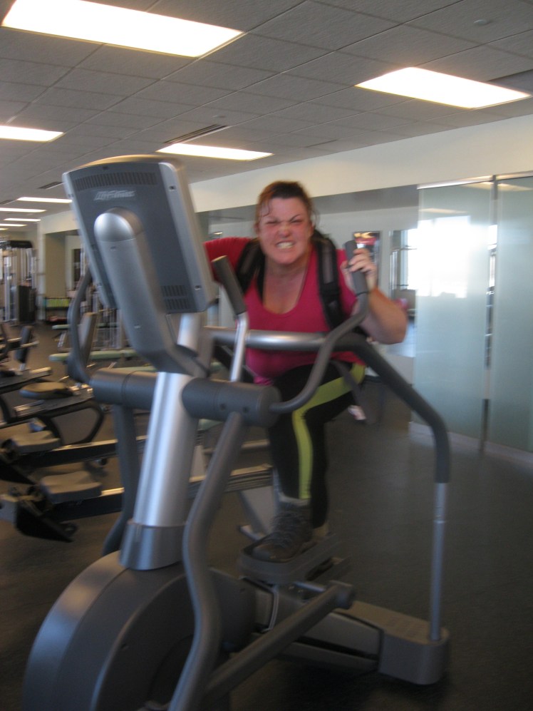 A super attractive photo of me, gettin' after it. 