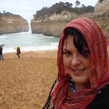 Charish Badzinski at the 12 apostles in australia
