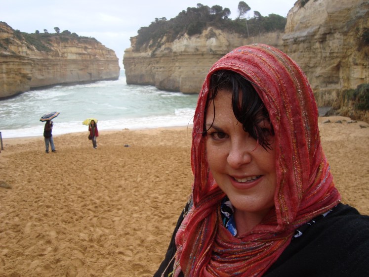 Charish Badzinski at the 12 apostles in australia