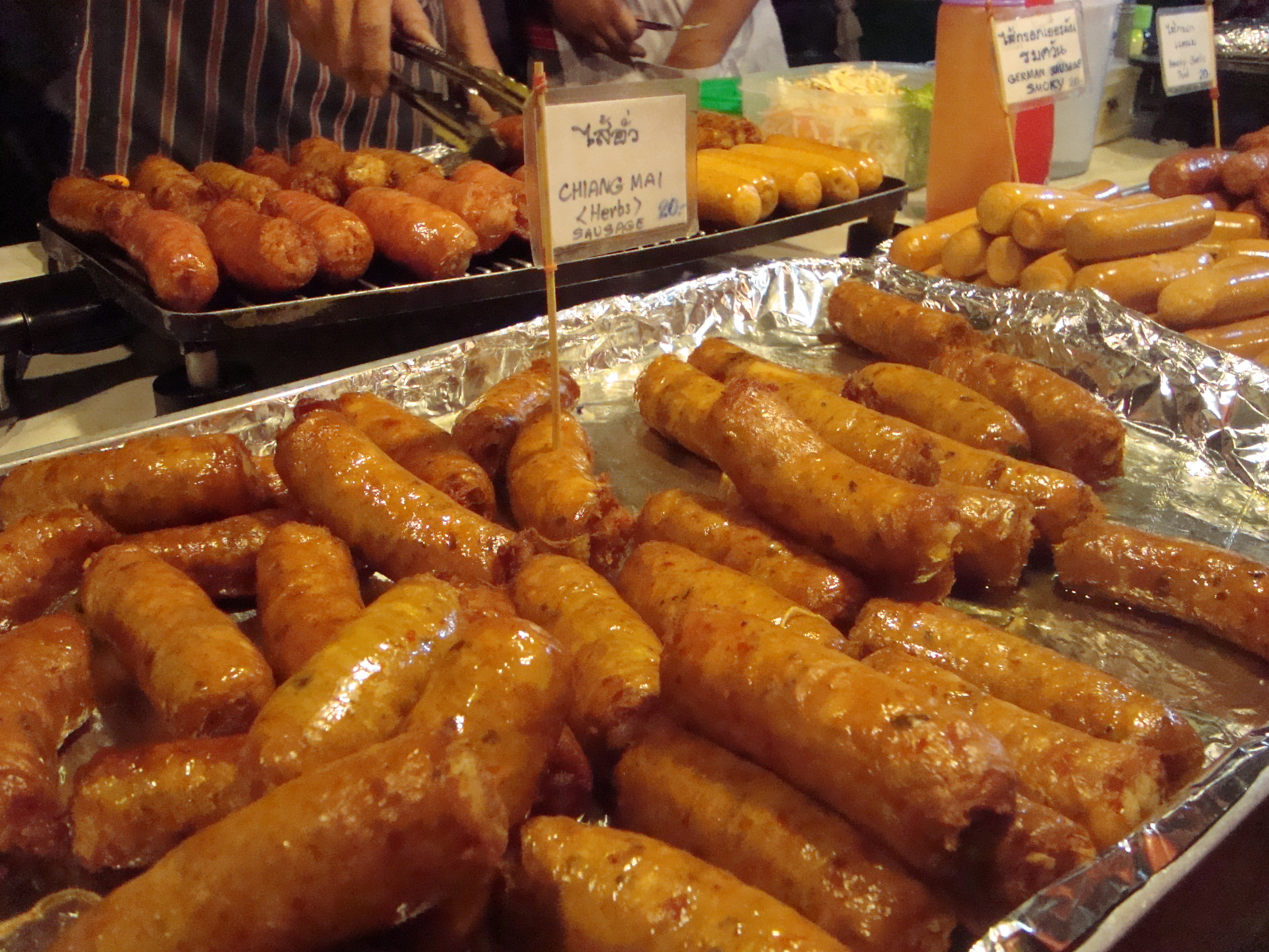 Sai ua chiang mai sausages night market