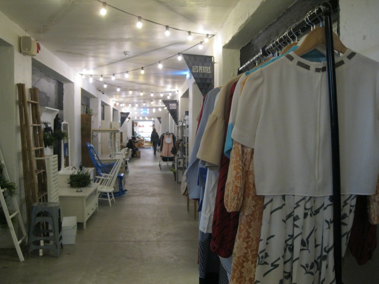 The picturesque hallway at Telliskivi Loomelinnak, where artisans and independently-owned shops show off their wares. Photo by Charish Badzinski.