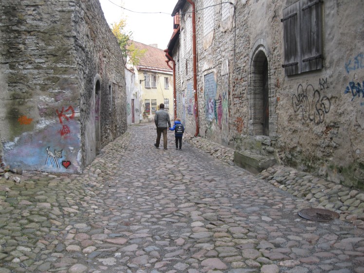 The cobblestone streets of Tallinn, Estonia. Photo by Charish Badzinski.