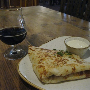 Lunch at Kompressor. Diners can choose from a wide variety of pancakes, like this one. Photo by Charish Badzinski.