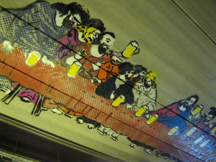 Ceiling mural at St. Vitus in Tallinn, Estonia. Photo by Charish Badzinski.