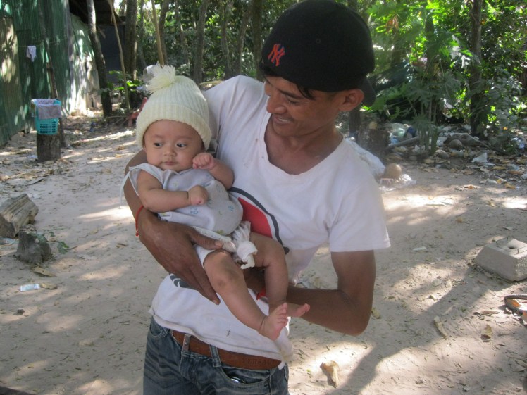 Ken and baby in cambodia