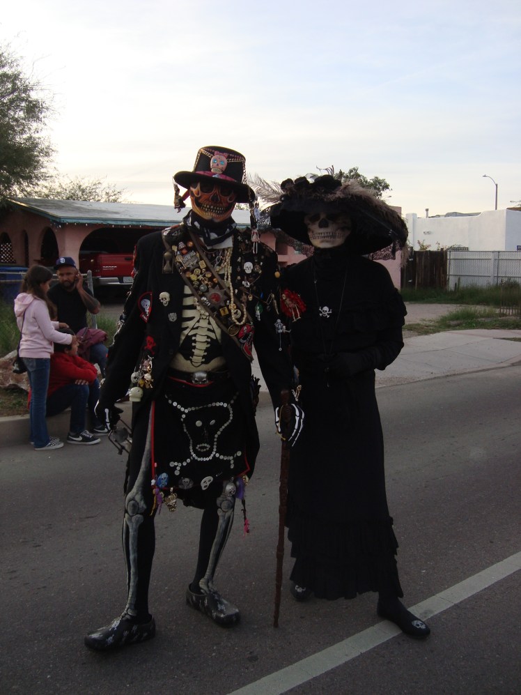 All Souls Procession participants in costume