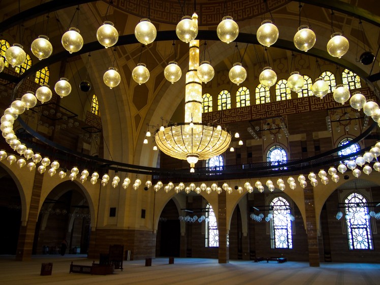 Mosque interior in Bahrain