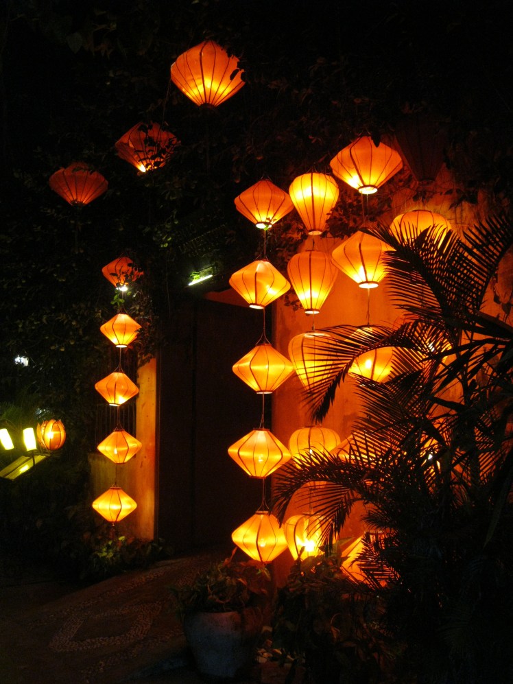 Lanterns light up the city of Hoi An by night. Photo by Charish Badzinski.