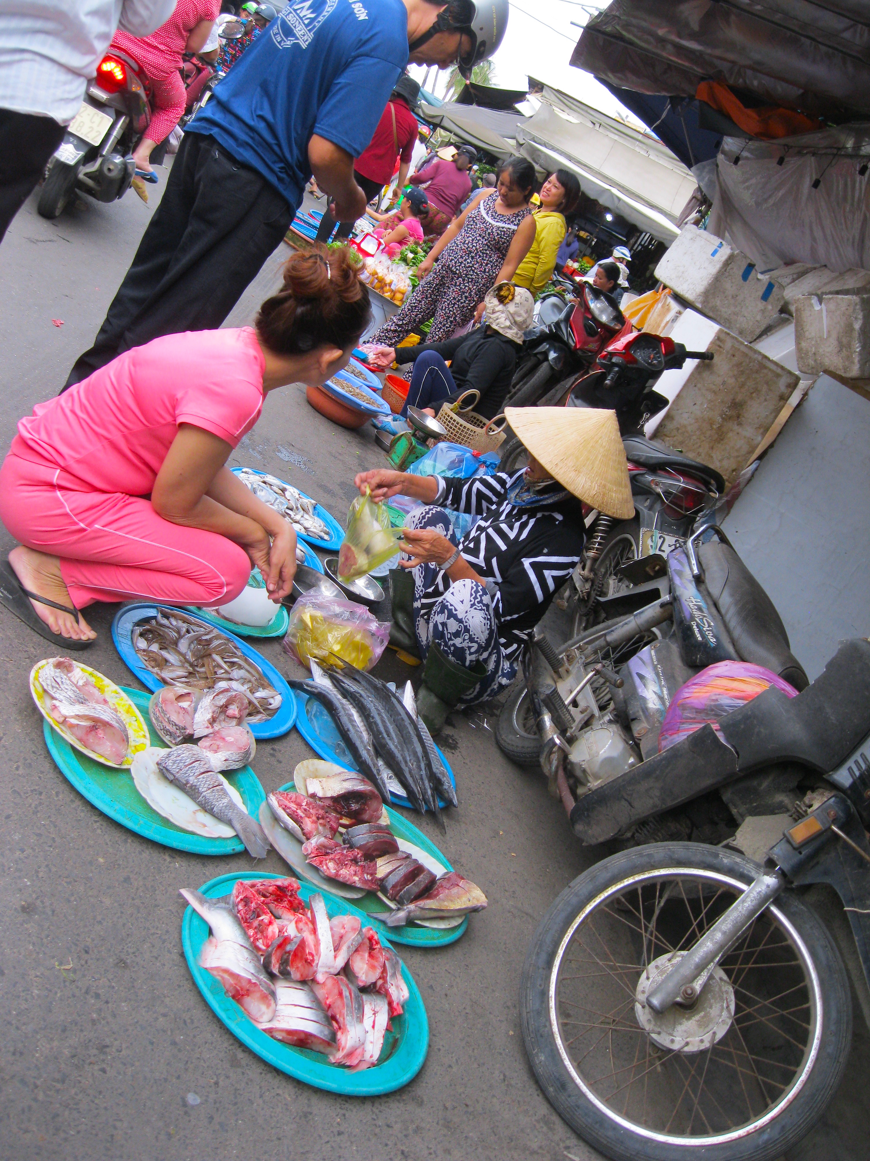 Fish at the Central Market in Hoi An, Vietnam. Photo by Charish Badzinski.
