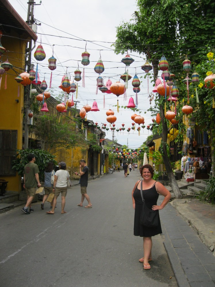 Lantern-draped streets create a magical setting in the old town section of Hoi An, Vietnam.