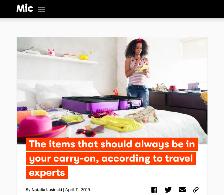 travel expert Charish Badzinski quoted on Mic.com