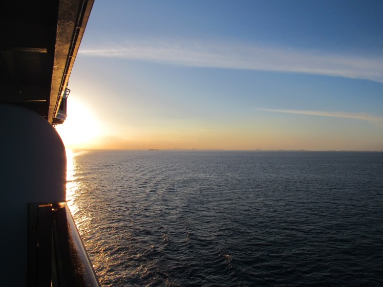 the view on the MS Oosterdam