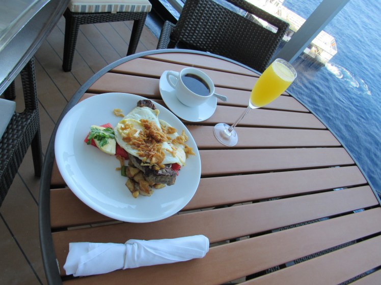 breakfast on the balcony