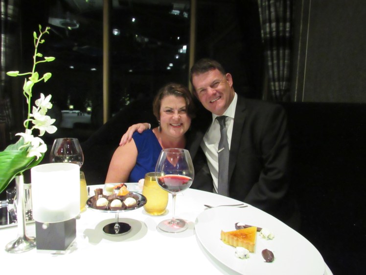 dinner aboard the MS Oosterdam at the Pinnacle restaurant