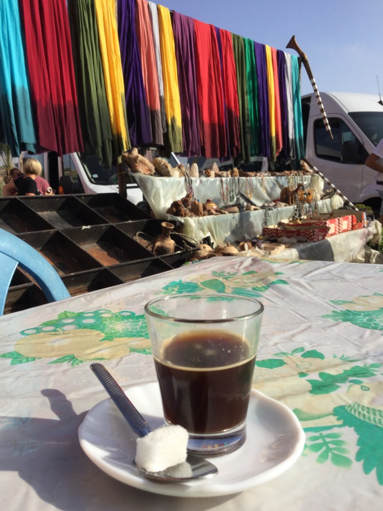 moroccan mint tea and scarves